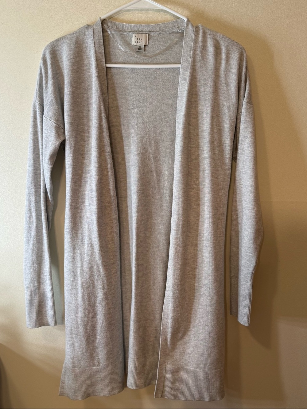 a new day Light Gray Open-Front Women's Cardigan